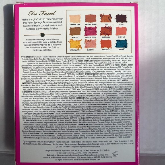 Too Faced Palm Springs Dreams -  Brand New/Unused - Picture 3 of 8
